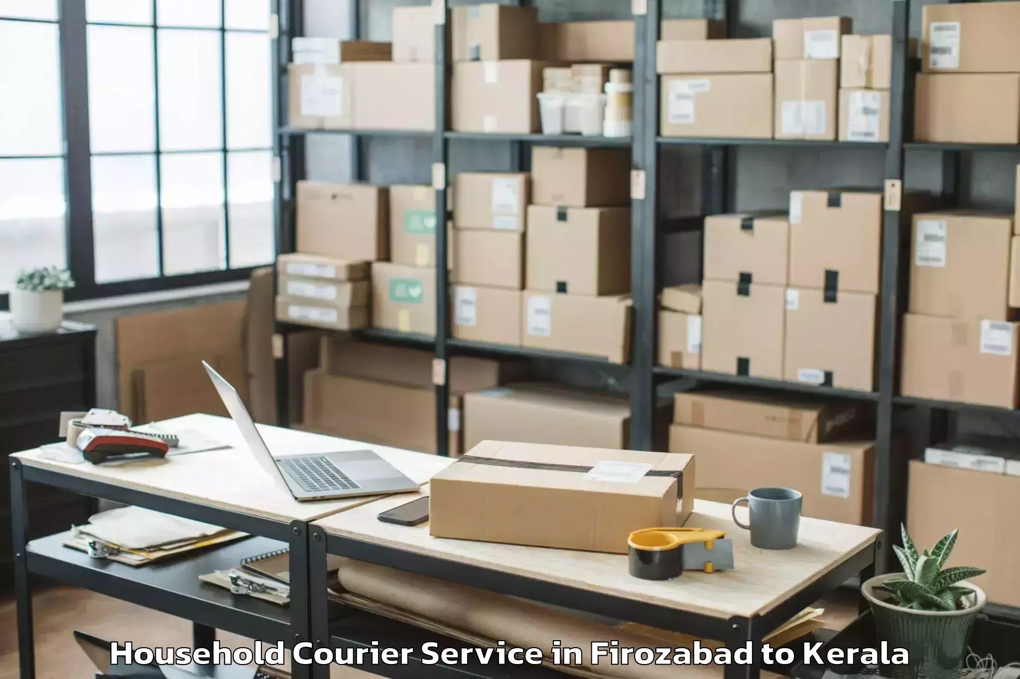 Top Firozabad to Kanjiramattom Household Courier Available